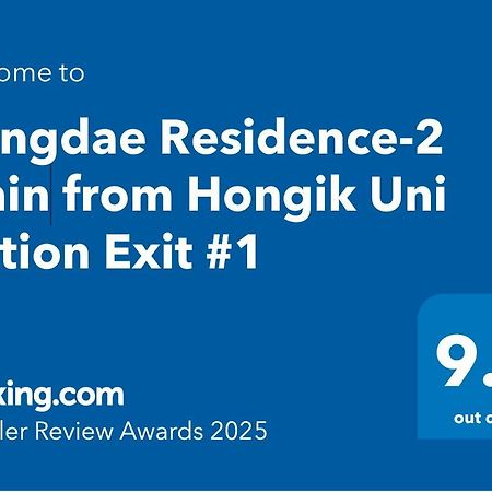 Hongdae Residence-2 1Min From Hongik Uni Station Exit #1 Seul Dış mekan fotoğraf